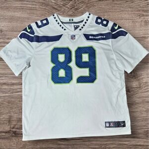 Seattle Seahawks Doug Baldwin #89 Nike Vapor Elite 2XL White Football Jersey Blu